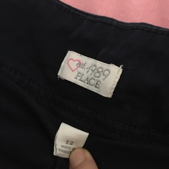 Navy preppy pleated school uniform skirt - Picture 2 of 2